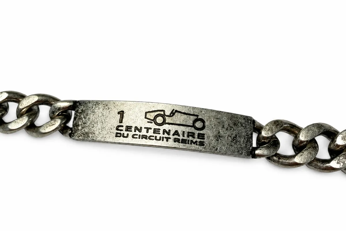 1 CENTENAIRE DU CIRCUIT REIMS – graviertes Edelstahl-Armband